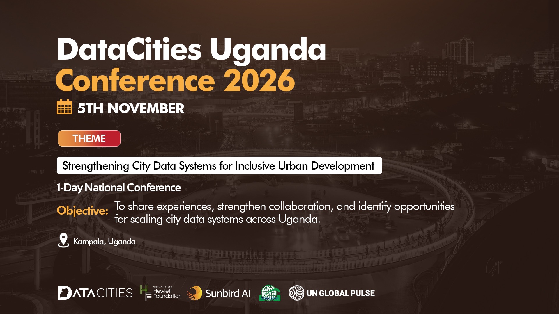 DataCities Uganda Conference 2026 — 5th November, Kampala